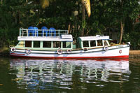 Motor Boat at Kumarakom